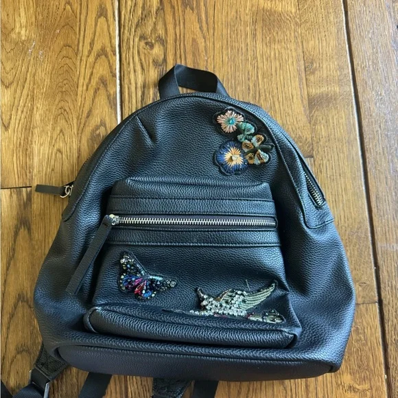 black mini backpack nordstrom Nordstrom Black Mini Backpack with Decorative Embellishments
